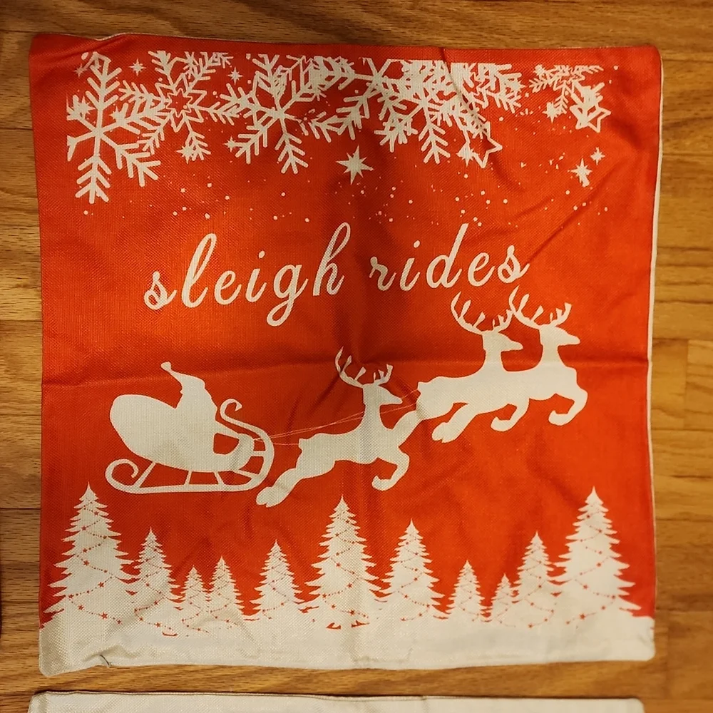 Throw Pillow Covers for Christmas NEW 4 Pack